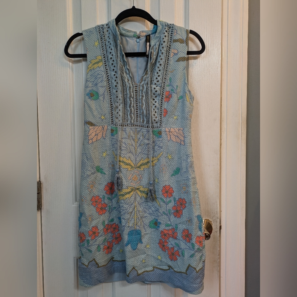 Plenty by Tracy Reese Lace Inset Shift Dress Size 6